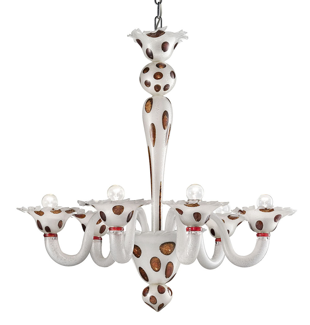 Dalmata-6small bianco argento e macchie rosse CUSTOM